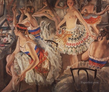 Impresionismo Painting - en el vestuario de ballet bailarinas grandes bailarina bailarina rusa